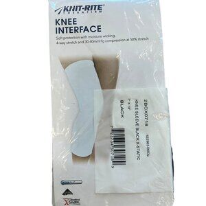 Knit-Rite Therafirm Knee Interface Compression New 7" x 18" Black